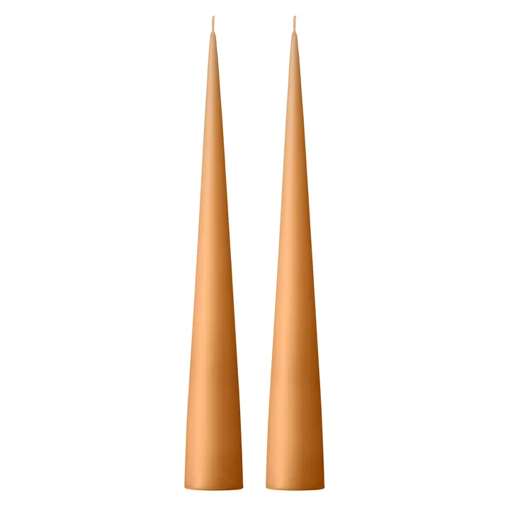ester & erik konljus 37 cm 2-pack matt - Mörk aprikos 19/2 - ester & erik