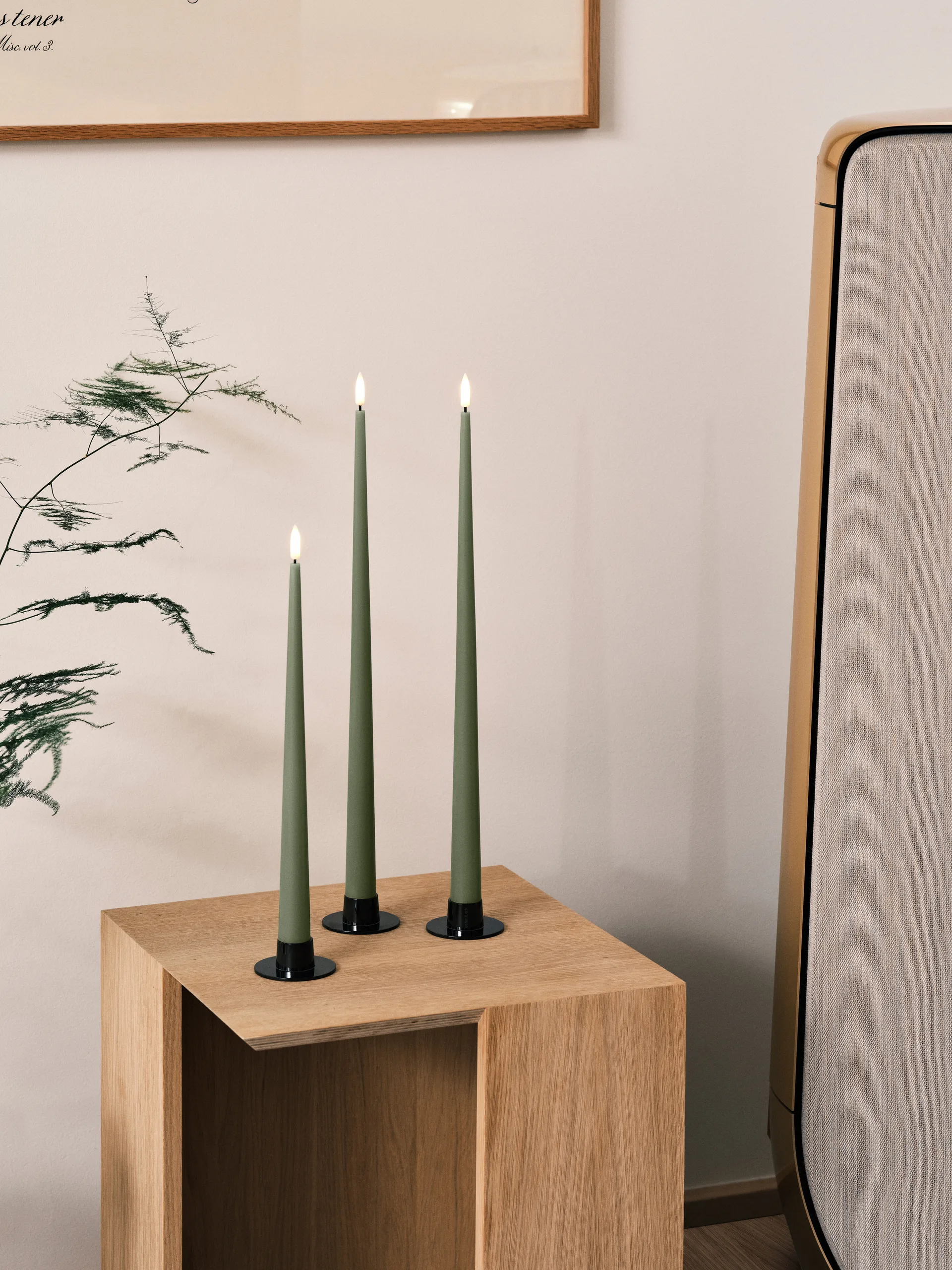 ester & erik kronljus LED 2-pack, 70 Green Soil , 30 cm ester & erik