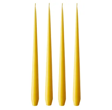 ester & erik ljus 4-pack matt - dark Lemon drop 15/2, 32 cm - ester & erik