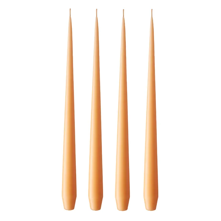ester & erik ljus 4-pack matt - dark Melon sorbet 19/2, 32 cm - ester & erik