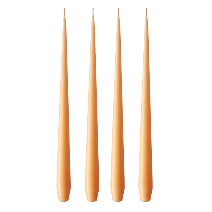 ester & erik ljus 4-pack matt - dark Melon sorbet 19/2, 42 cm - ester & erik