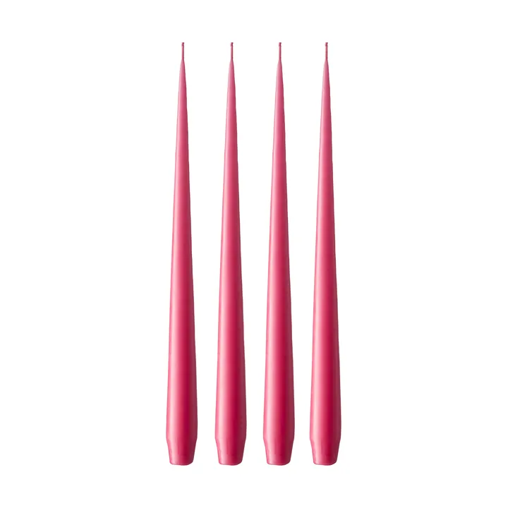ester & erik ljus 4-pack matt - Deep pink 41/2, 32 cm - ester & erik