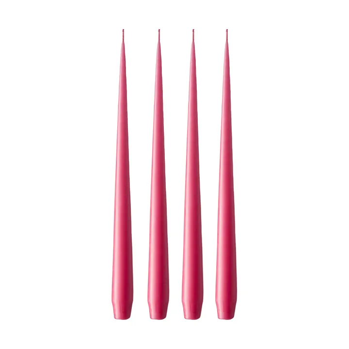 ester & erik ljus 4-pack matt - Deep pink 41/2, 42 cm - ester & erik