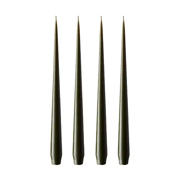 ester & erik ljus 4-pack matt - mörk deep forest, 32 cm - ester & erik