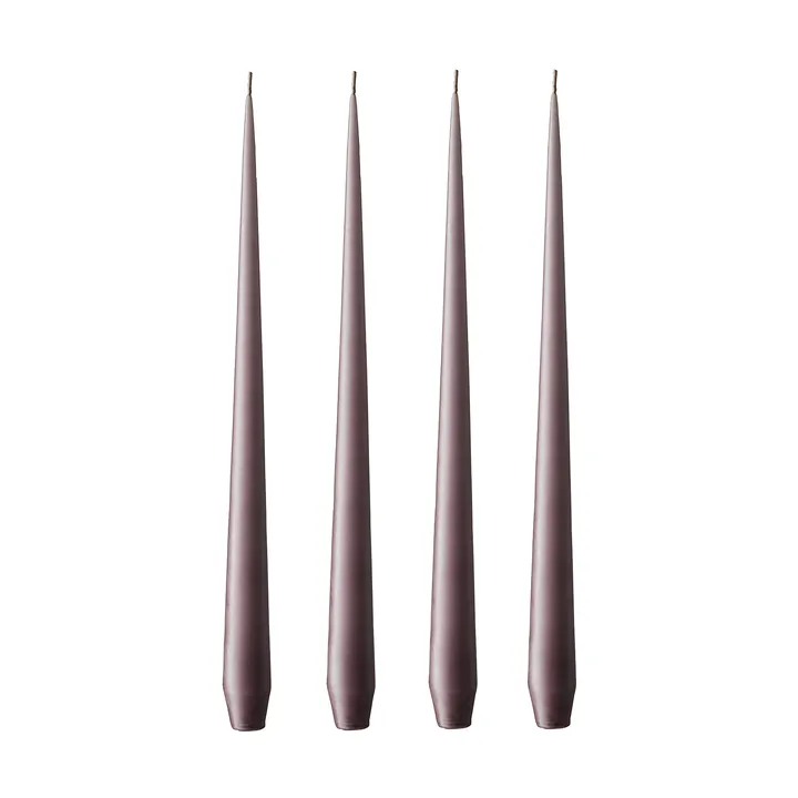 ester & erik ljus 4-pack matt - muted mauve, 42 cm - ester & erik
