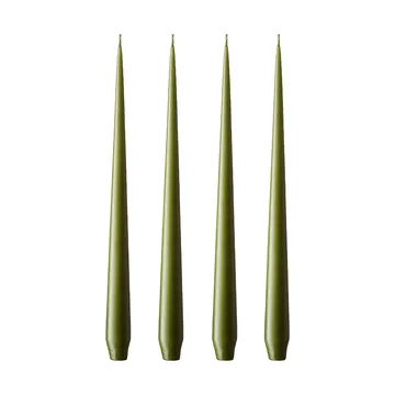 ester & erik ljus 4-pack matt - olive glow, 32 cm - ester & erik
