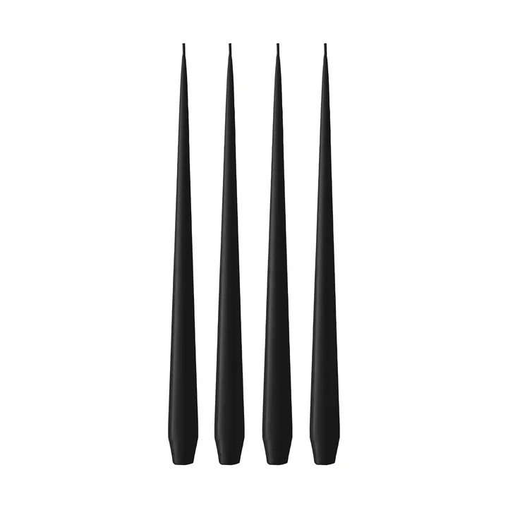 ester & erik ljus 4-pack matt - Velvet matt black 95, 32 cm - ester & erik
