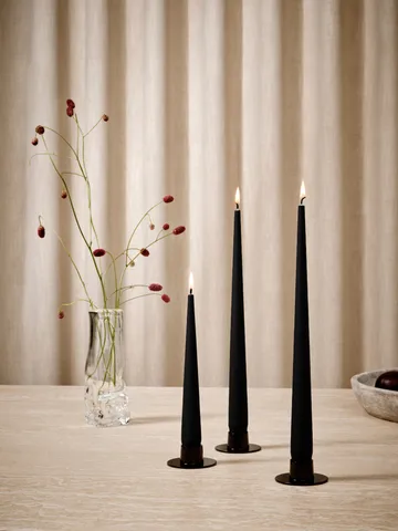 ester & erik ljus 4-pack matt - Velvet matt black 95, 32 cm - ester & erik