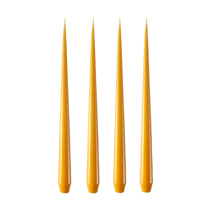 ester & erik ljus lackad 4-pack - honey balm, 32 cm - ester & erik