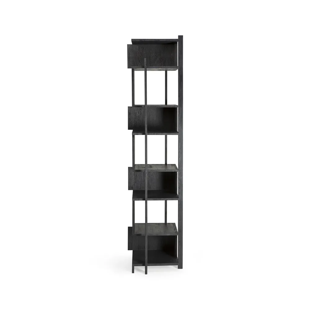 Abstract Column hylla, Svart teak 203x49 cm Ethnicraft
