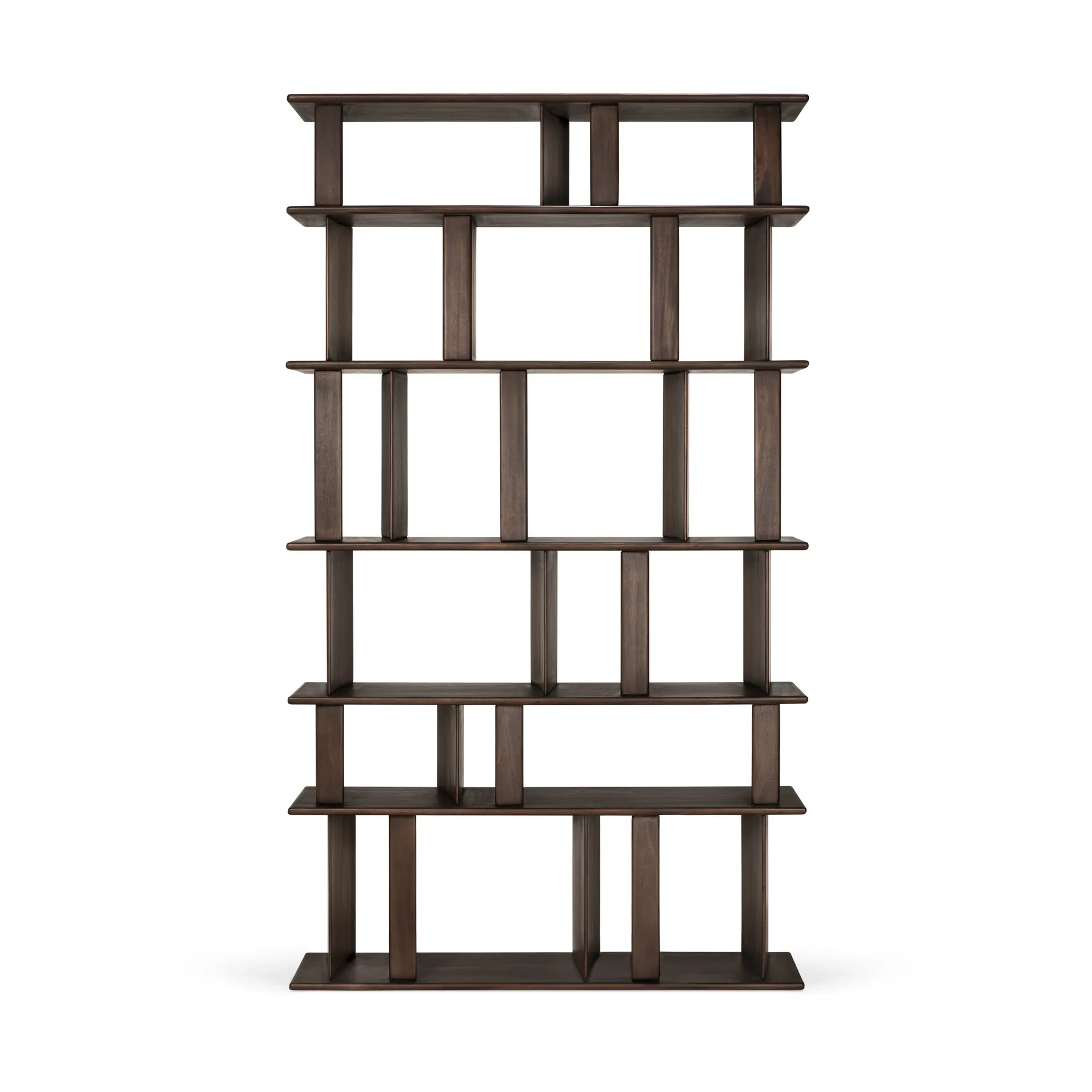 Block bokhylla, Espresso matte mahogany, 120x207 cm Ethnicraft