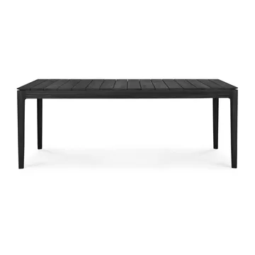 Bok outdoor matbord svartbetsad teak - 200x100 cm - Ethnicraft