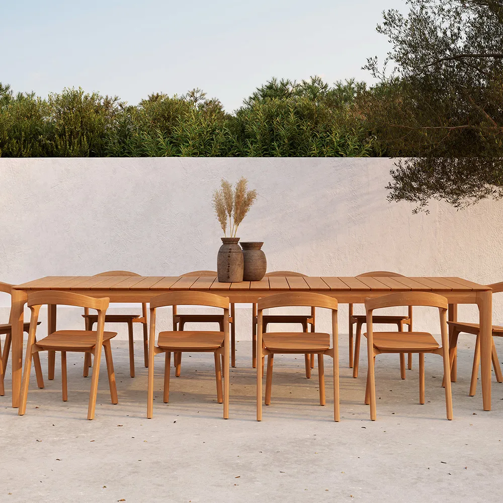 Bok outdoor matbord teak, 250x100 cm Ethnicraft
