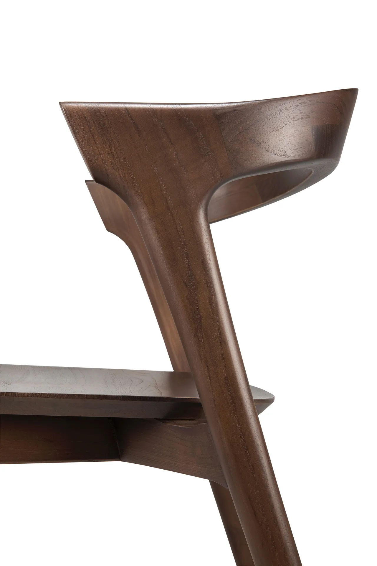 Bok stol, Lackad teak brun Ethnicraft