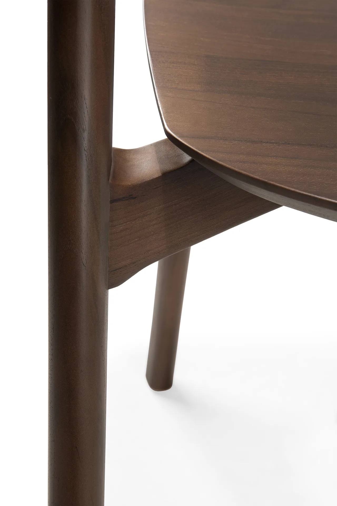 Bok stol, Lackad teak brun Ethnicraft