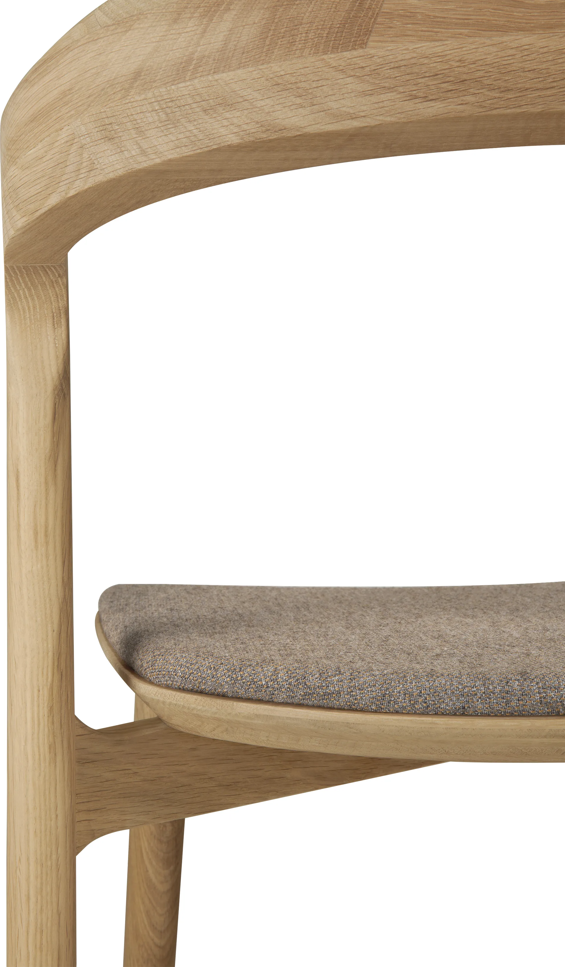 Bok stol, Lackerad ek-tyg Warm grey Ethnicraft