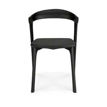 Bok stol - Svartlackerad ek-tyg Soft black - Ethnicraft