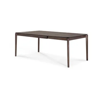 Bok utdragbart matbord - Brunlackerad ek, 90x140/220 cm - Ethnicraft