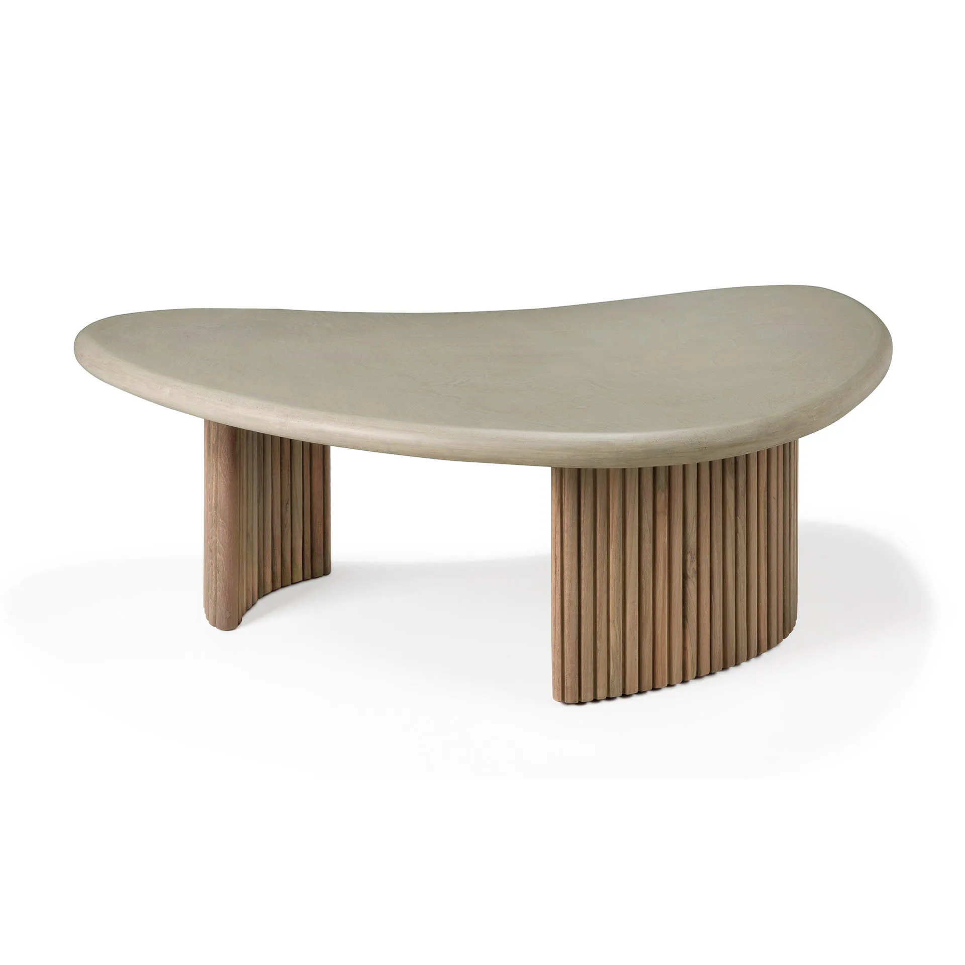 Boomerang soffbord, Teak, 90x61 cm Ethnicraft