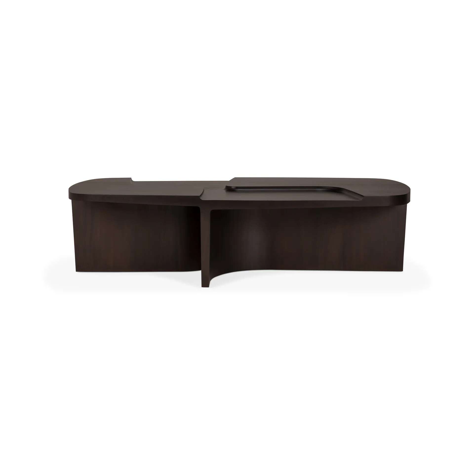 Brutalist soffbord, Rose brown mahogany, 143x75 cm Ethnicraft