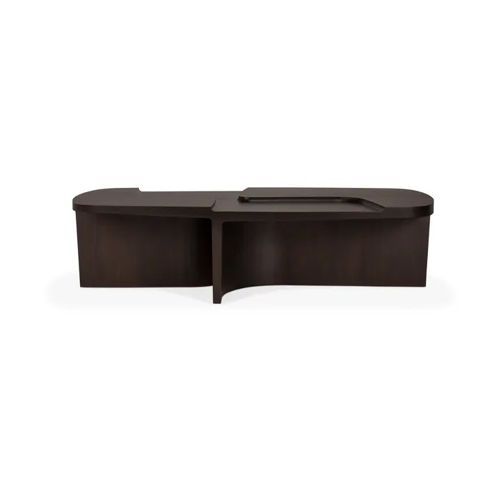 Brutalist soffbord - Rose brown mahogany, 143x75 cm - Ethnicraft