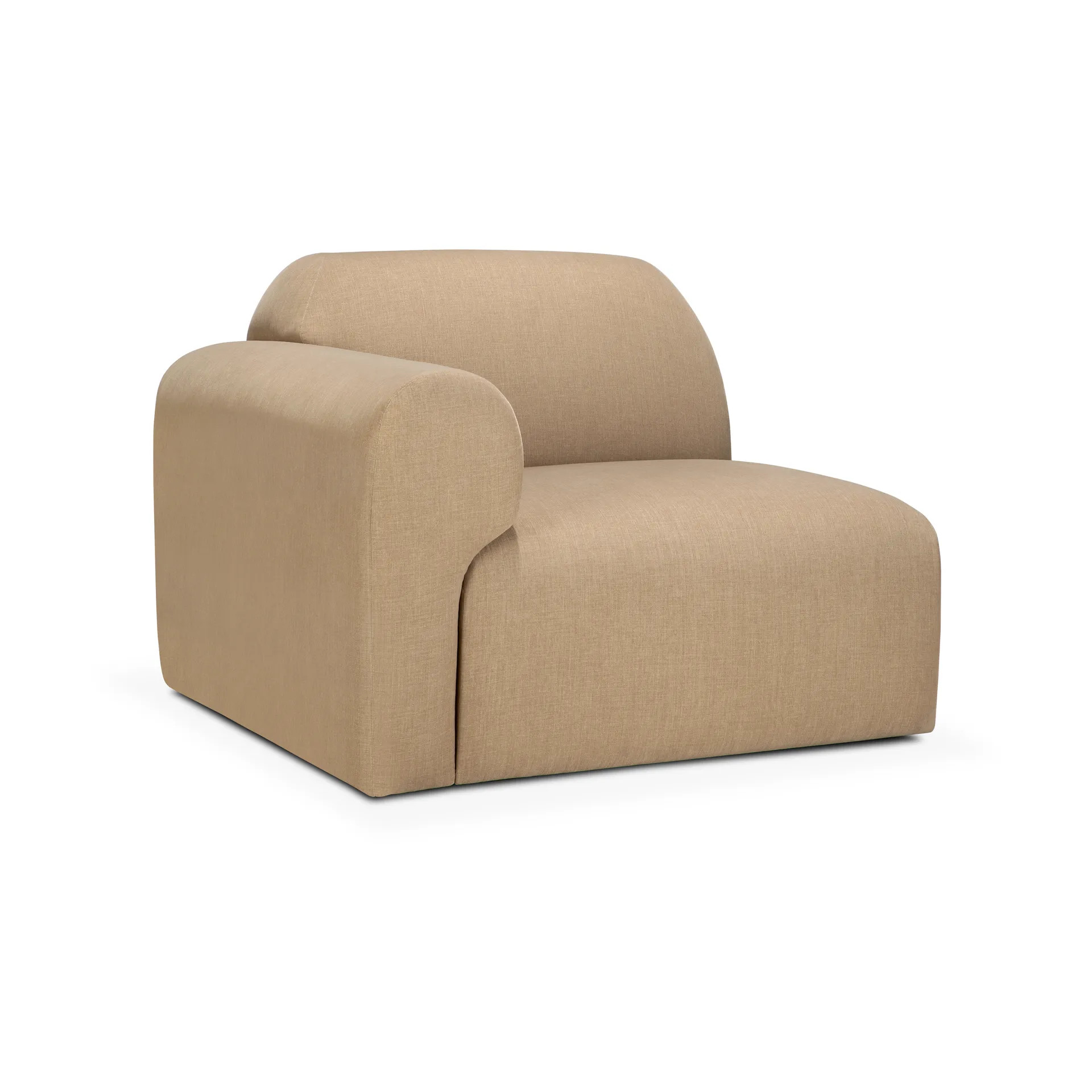 Bulky modulsoffa avslut armstöd höger, Light sepia Ethnicraft