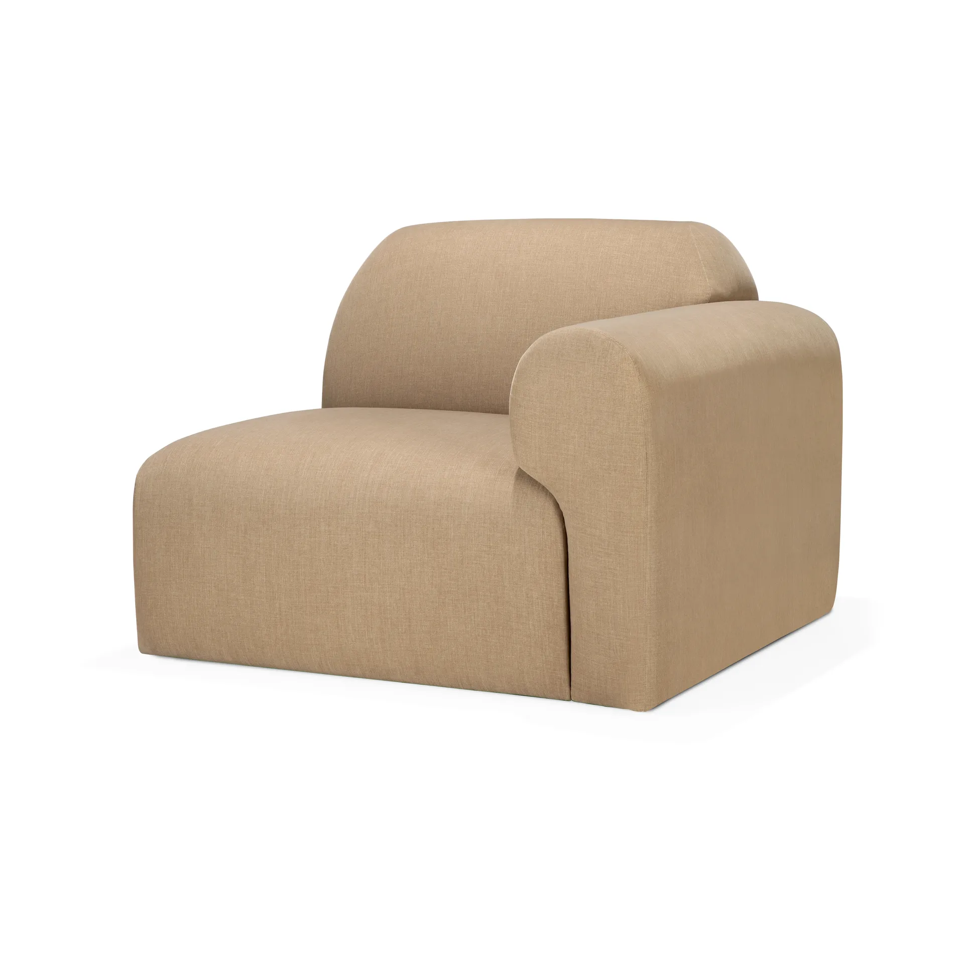 Bulky modulsoffa avslut armstöd vänster, Light sepia Ethnicraft