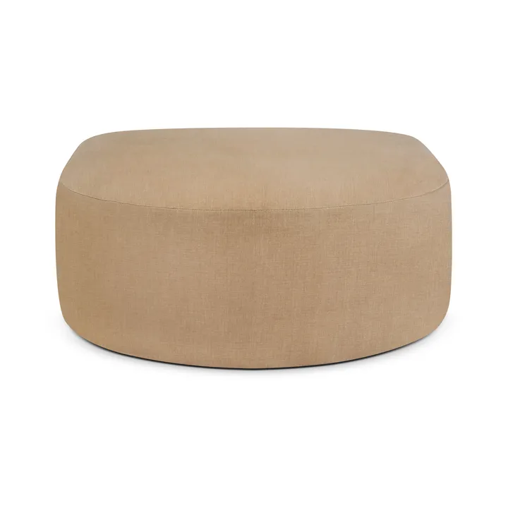 Bulky semi-circle fotpall - Light sepia - Ethnicraft