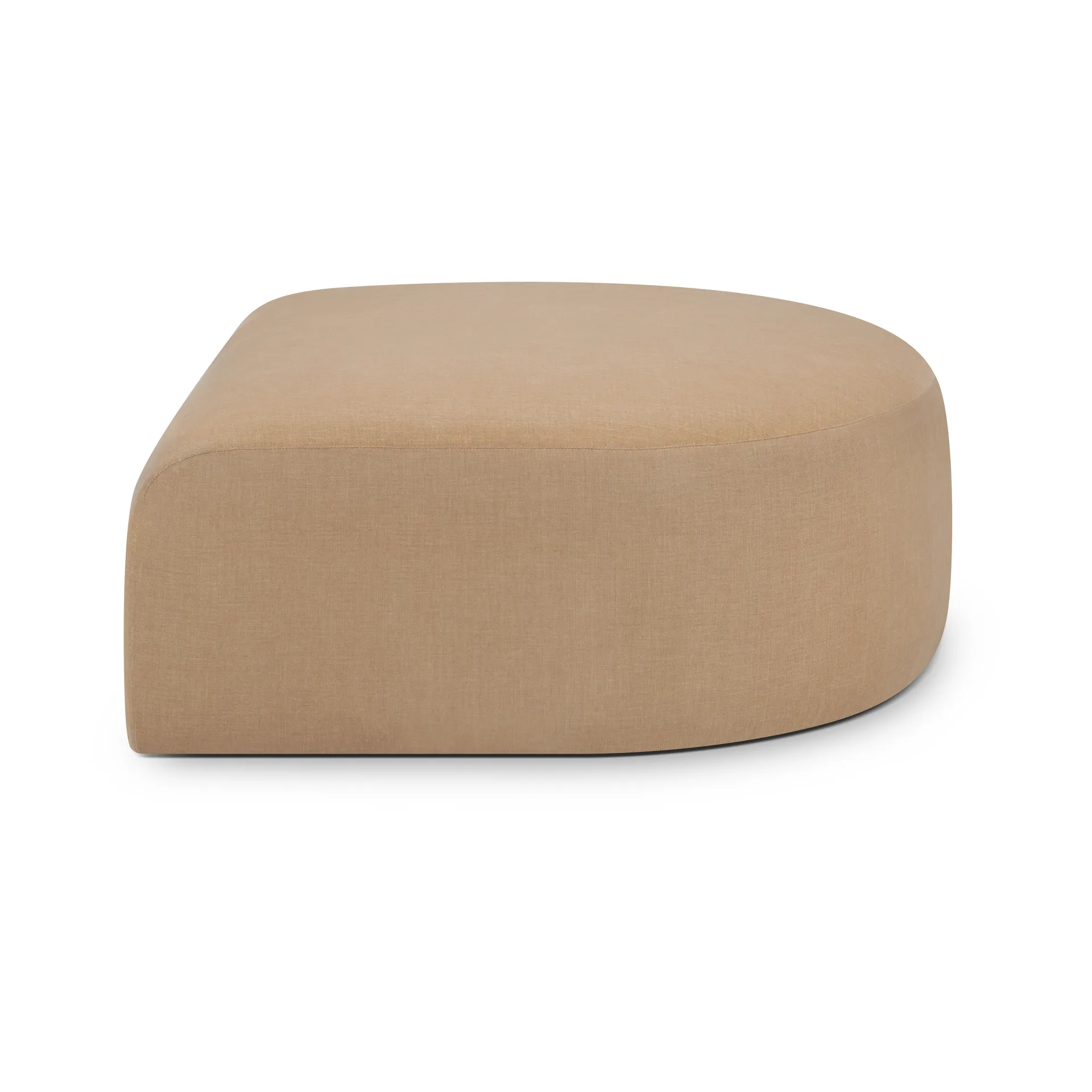 Bulky semi-circle fotpall, Light sepia Ethnicraft