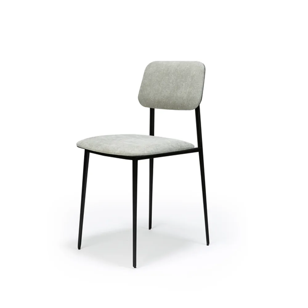 DC Dining stol, Light grey-Black metal Ethnicraft