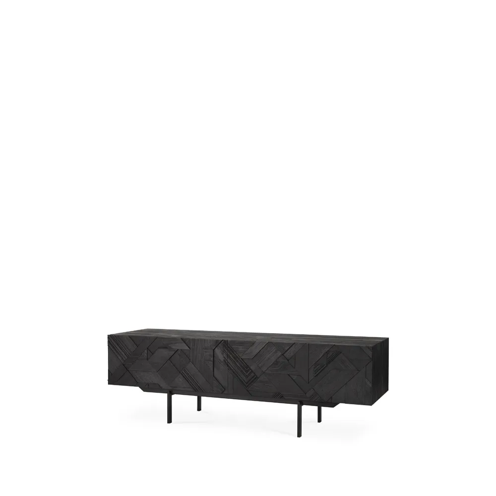Graphic mediabänk, Black 162 cm Ethnicraft
