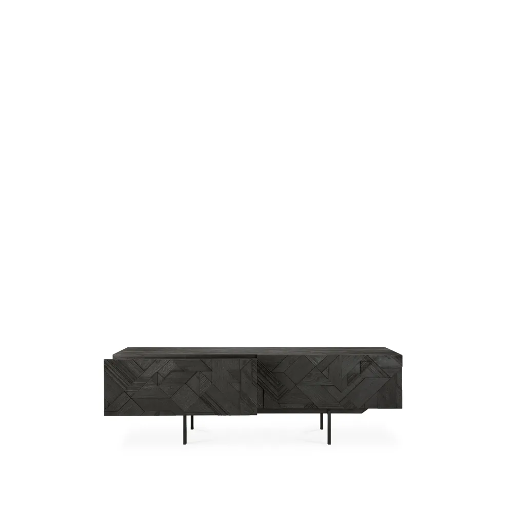 Graphic mediabänk, Black 162 cm Ethnicraft