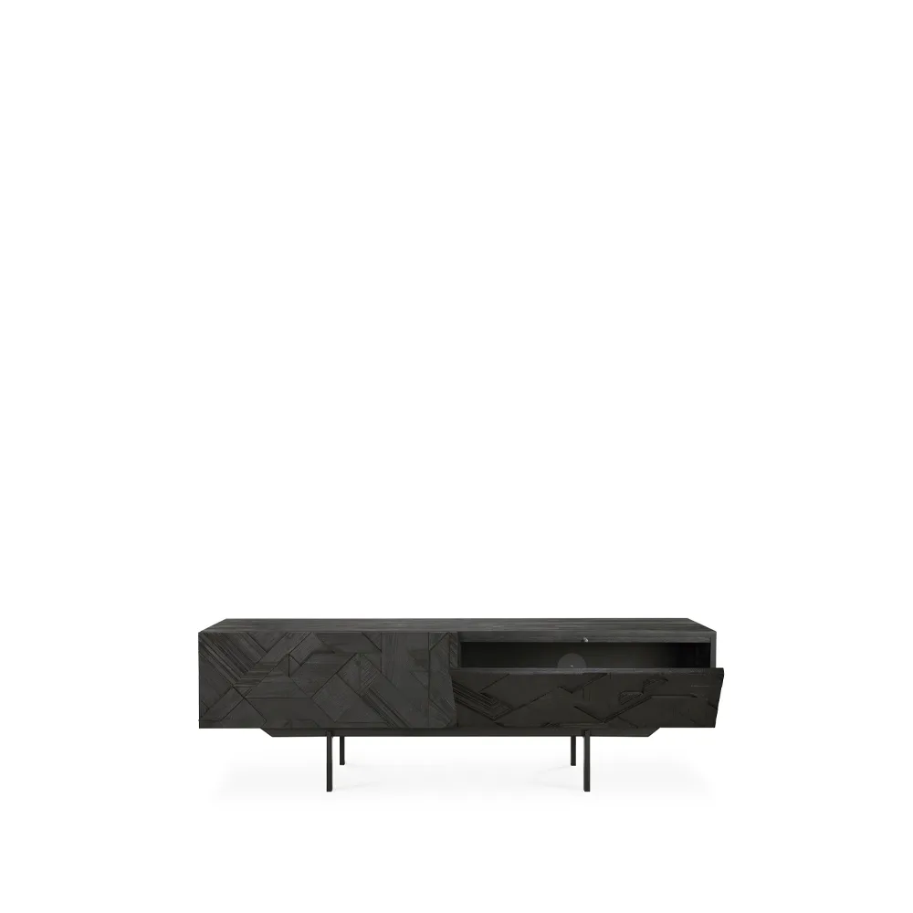 Graphic mediabänk, Black 162 cm Ethnicraft