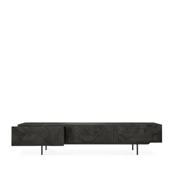 Graphic mediabänk - Black 242 cm - Ethnicraft