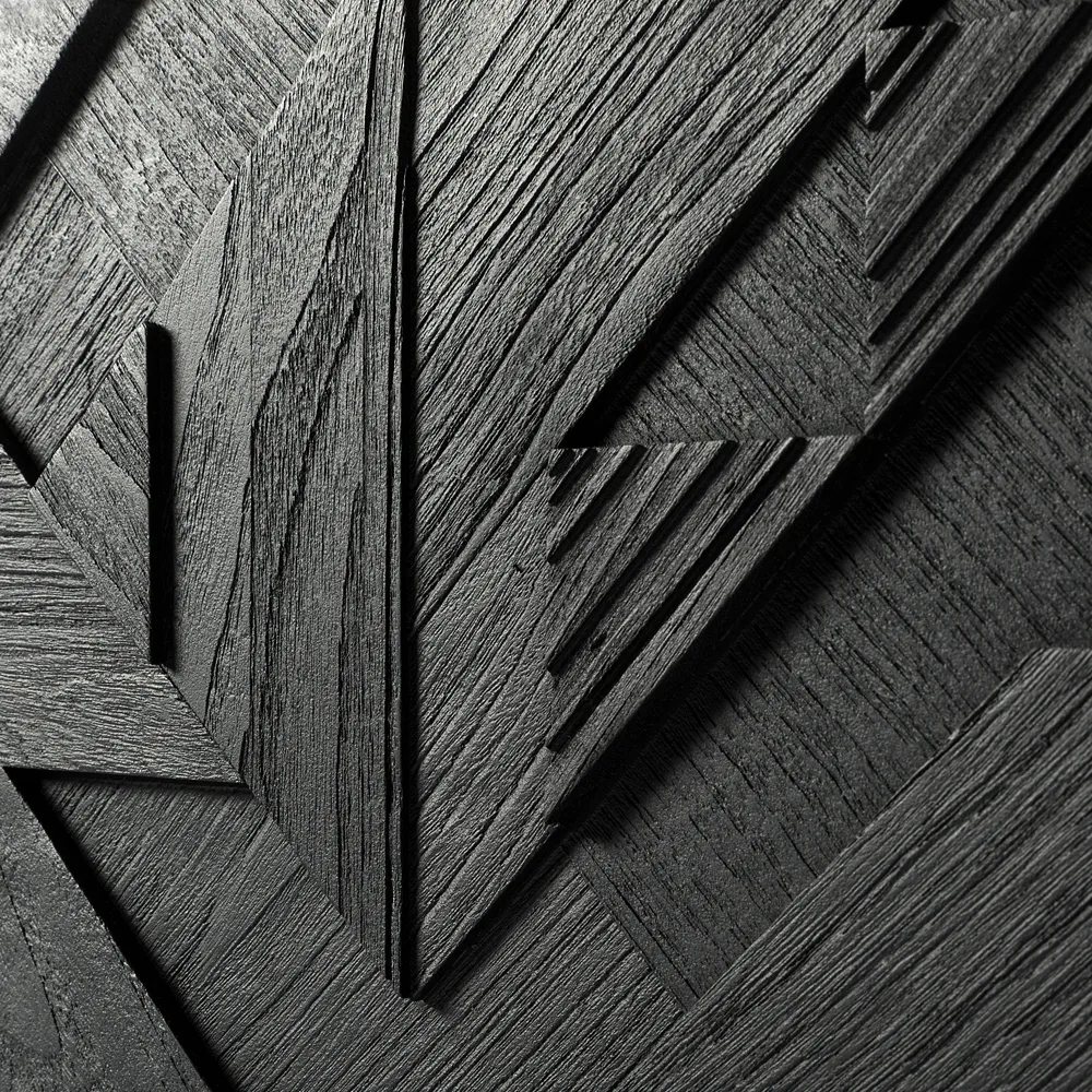 Graphic sideboard, Teak svart 3 dörrar Ethnicraft