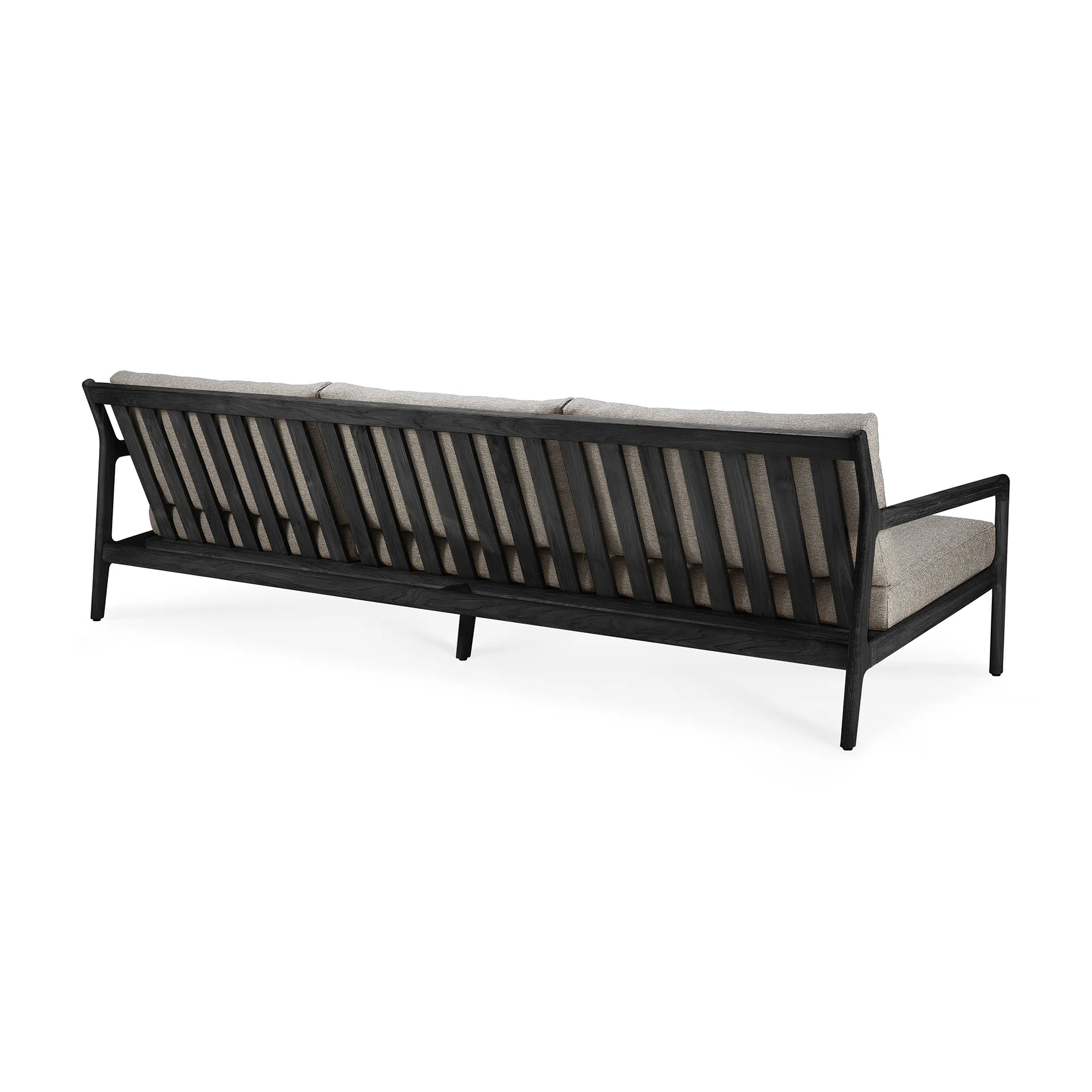 Jack outdoor 3-sits soffa svartbetsad teak, Mocha Ethnicraft