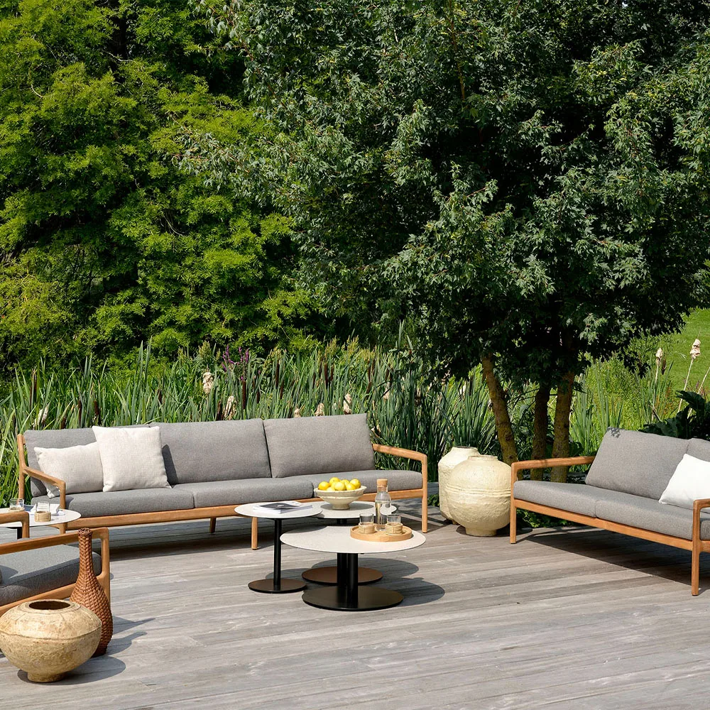 Jack outdoor 3-sits soffa teak, Mocha Ethnicraft