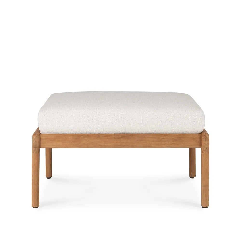 Jack outdoor fotpall teak, Offwhite Ethnicraft