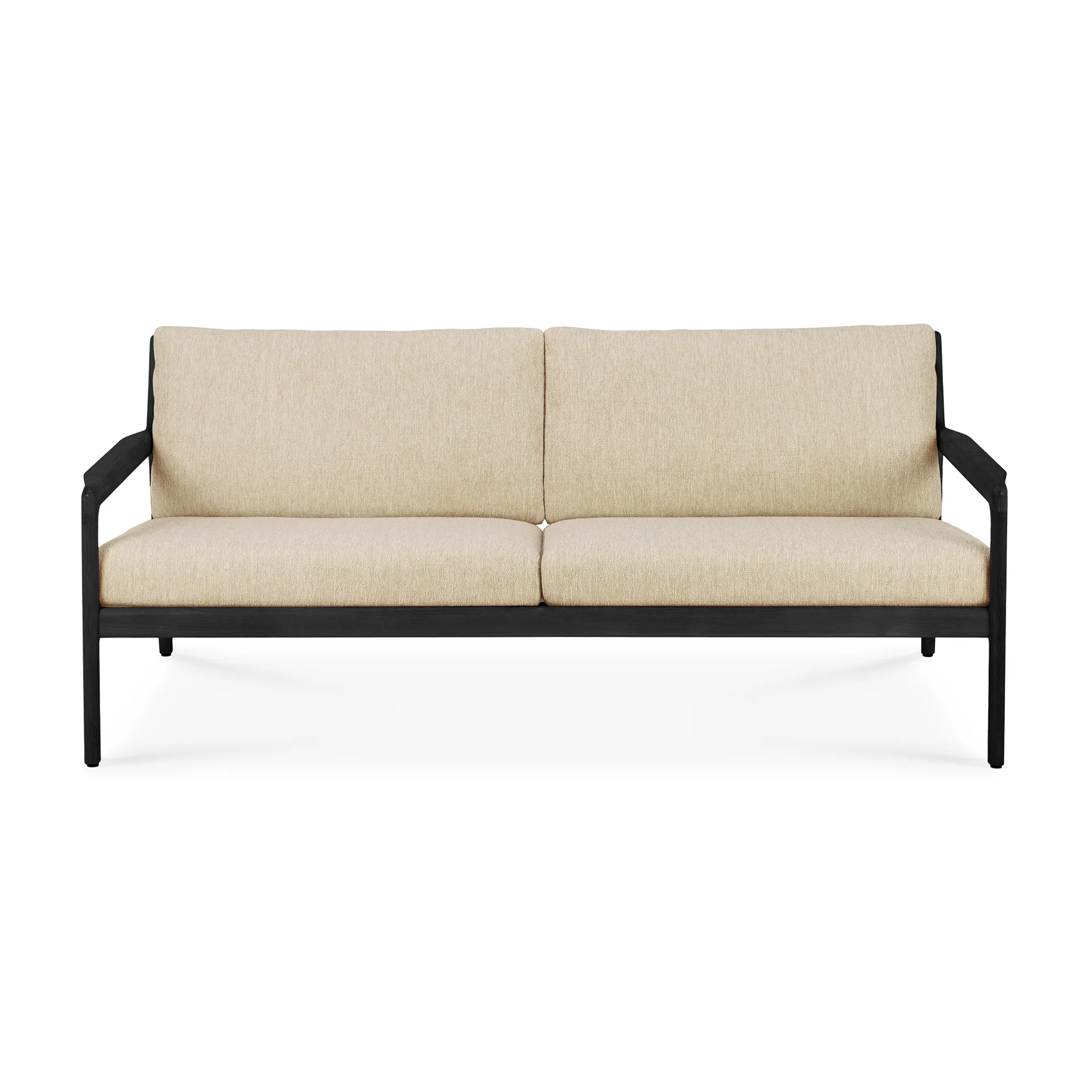 Jack outdoor soffa 2-sits svartbetsad teak, Natural Ethnicraft