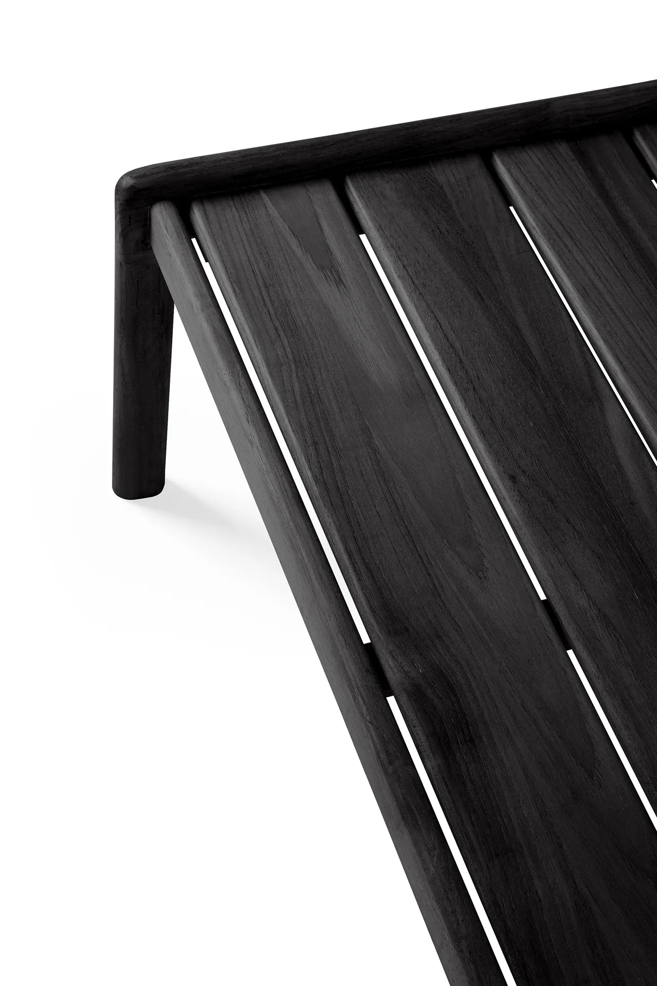 Jack outdoor soffbord svartbetsad teak, 120x65 cm Ethnicraft