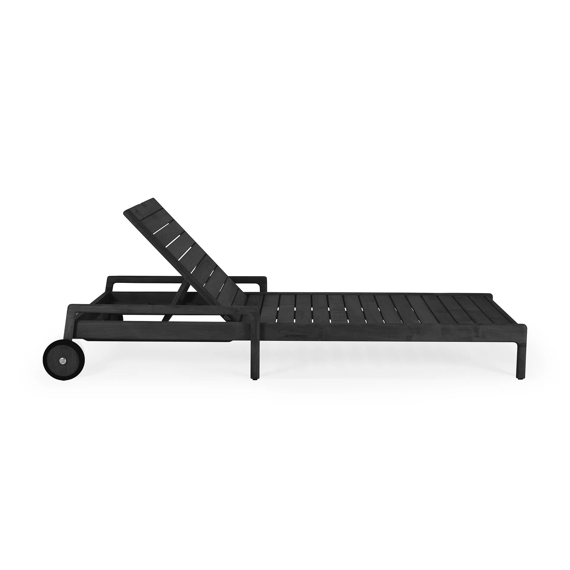 Jack outdoor solsäng svartbetsad teak, Exkl. dyna Ethnicraft