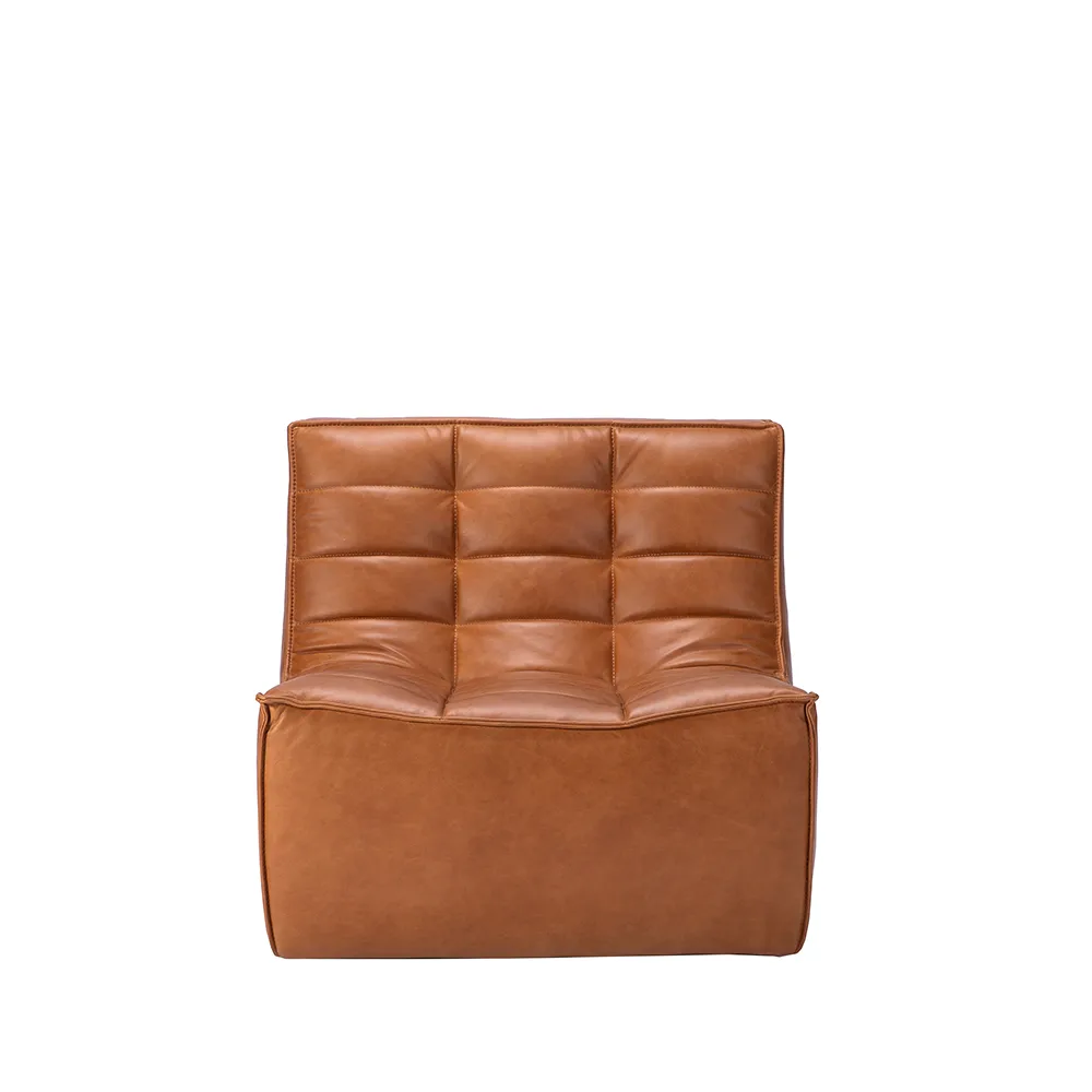 N701 fåtölj, Läder old saddle Ethnicraft