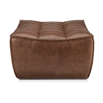 N701 fotpall 70x70 cm - Läder Chestnut - Ethnicraft