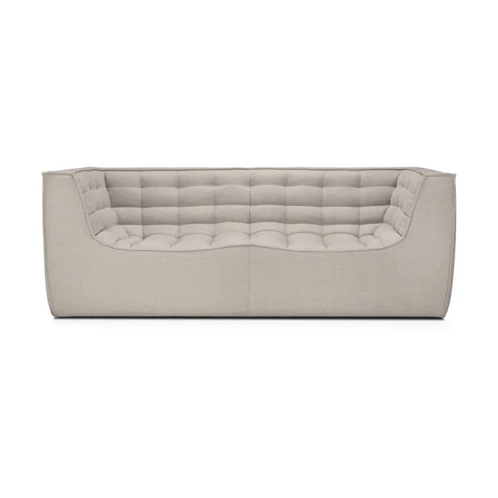 N701 soffa 2-sits - Beige, med armstöd - Ethnicraft