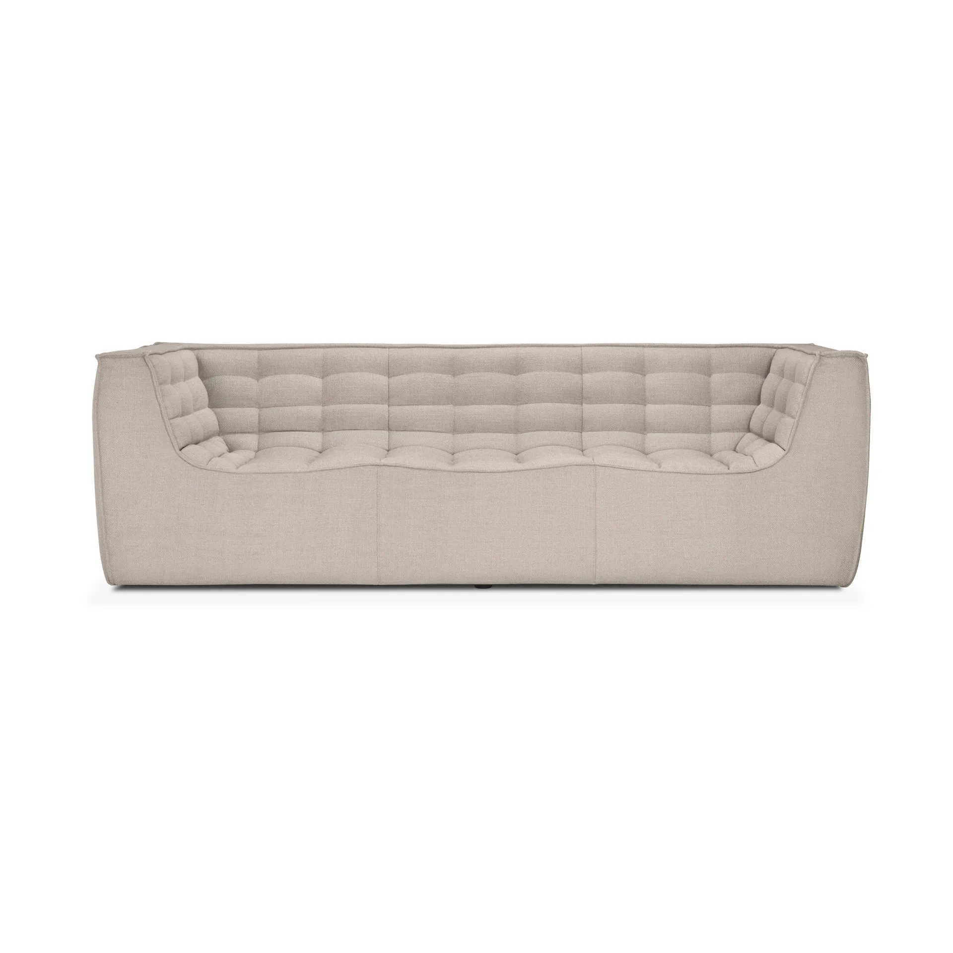 N701 soffa 3-sits, Beige, med armstöd Ethnicraft