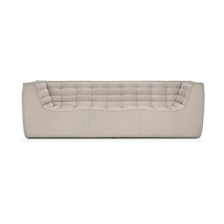 N701 soffa 3-sits - Beige, med armstöd - Ethnicraft