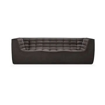 N701 soffa 3-sits - Dark grey, med armstöd - Ethnicraft
