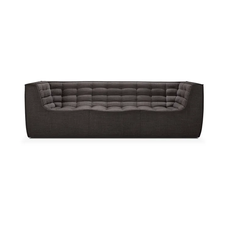 N701 soffa 3-sits - Dark grey, med armstöd - Ethnicraft