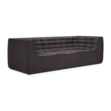 N701 soffa 3-sits - Dark grey, med armstöd - Ethnicraft