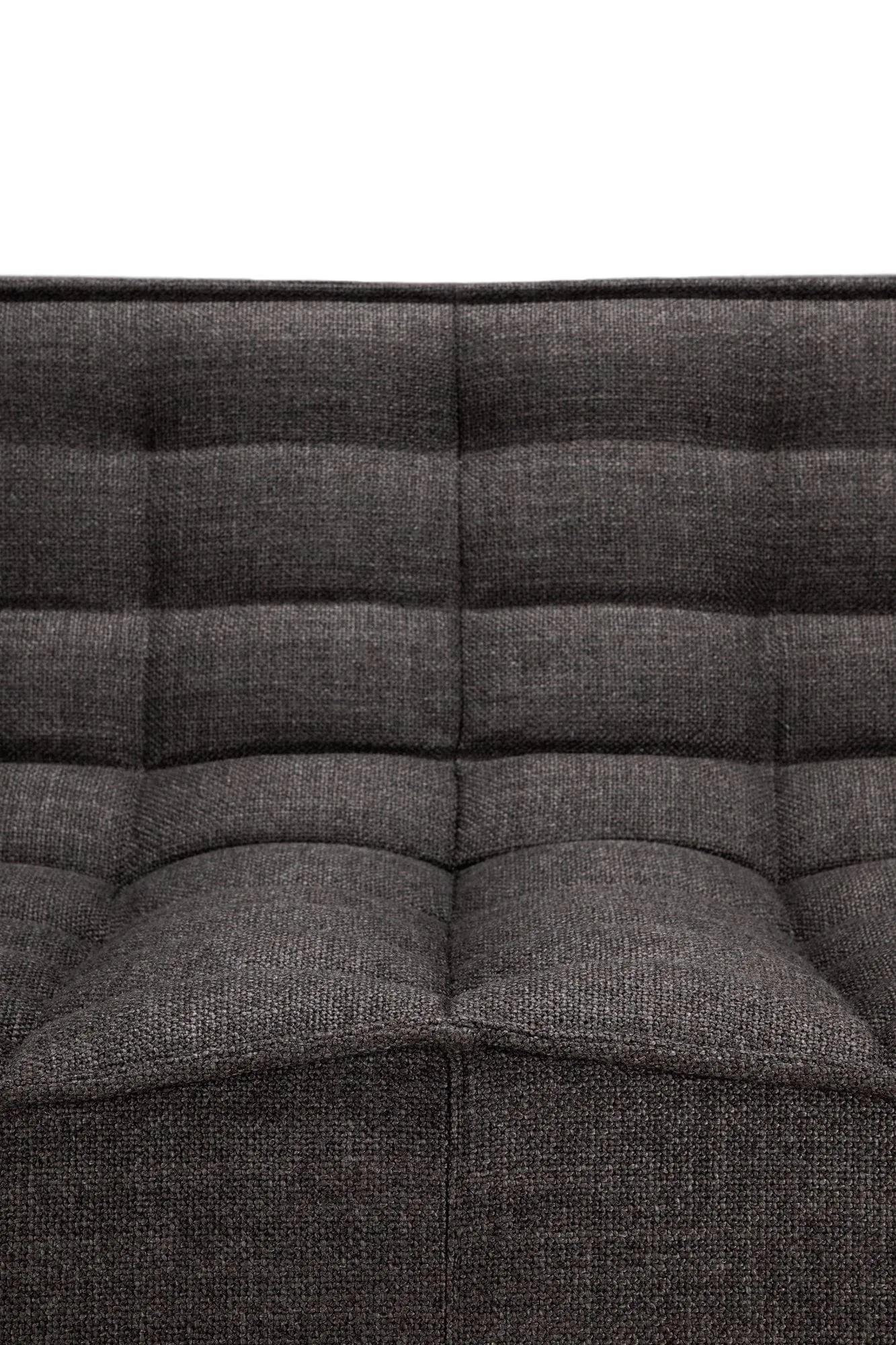 N701 soffa 3-sits, Dark grey, med armstöd Ethnicraft